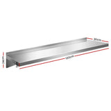Kitchen & Bathroom DIY: Cefito 1200mm Stainless Steel Kitchen Wall Shelf Mounted Rack