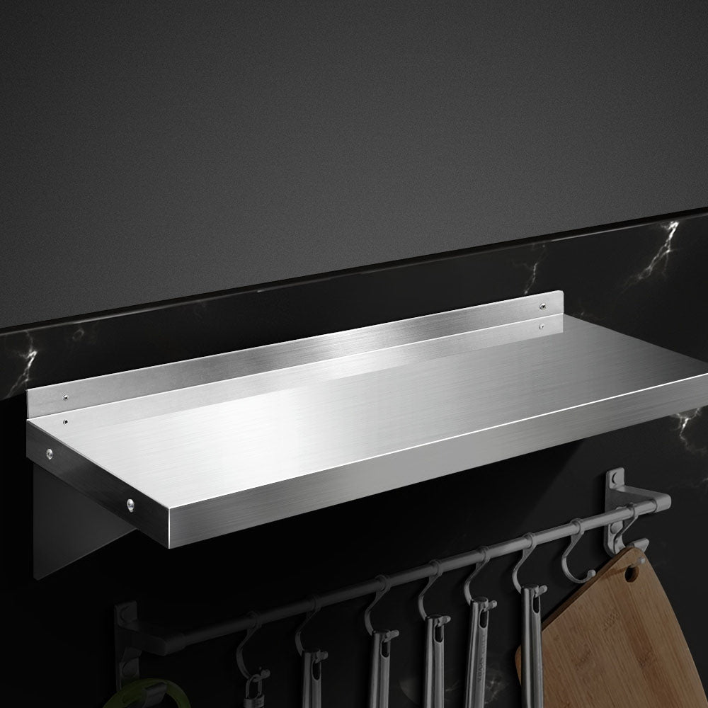 Kitchen & Bathroom DIY: Cefito 900mm Stainless Steel Kitchen Wall Shelf Mounted Rack