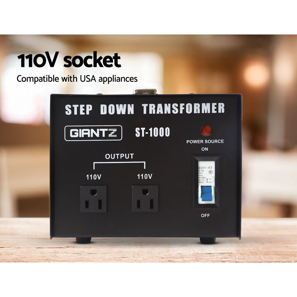 Outdoor Power Equipment: Giantz 1000 Watt Step Down Transformer