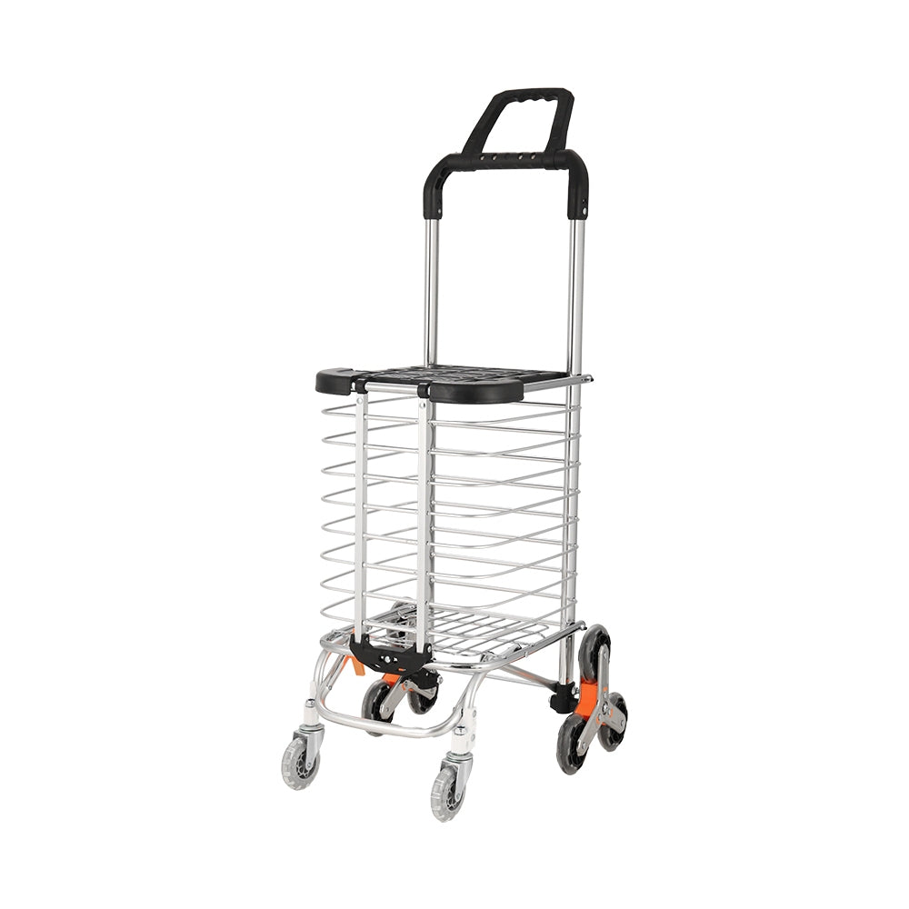 Kitchen & Dining Trolleys: Emajin Shopping Cart Trolley 35L Foldable Climbing Wheels