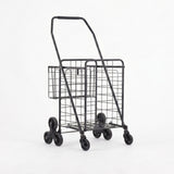 Emajin Shopping Trolley Cart Folding Aluminium Utility Cart Black