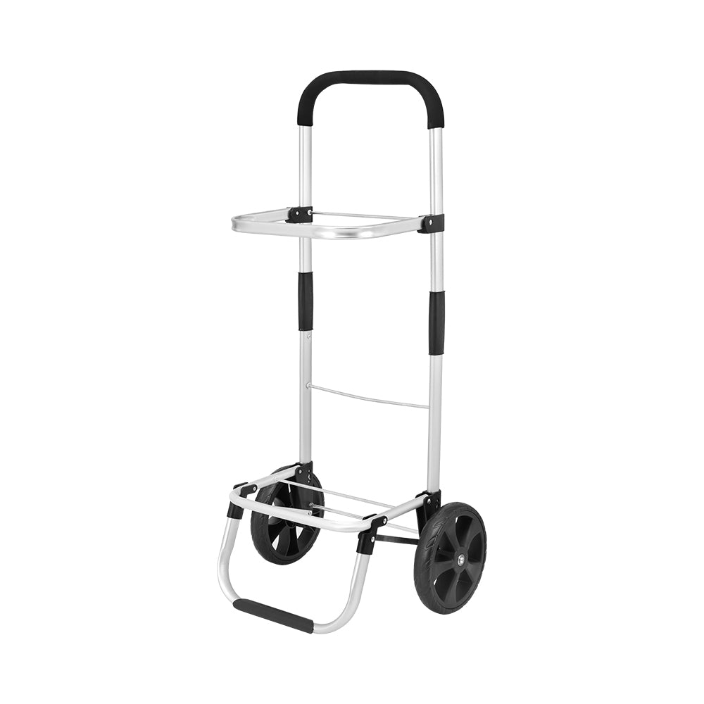 Kitchen & Dining Trolleys: Emajin Shopping Trolley Cart Foldable 45KG Black