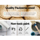 Artiss 2x Bedside Table 3 Drawers Vintage - THYME Blue