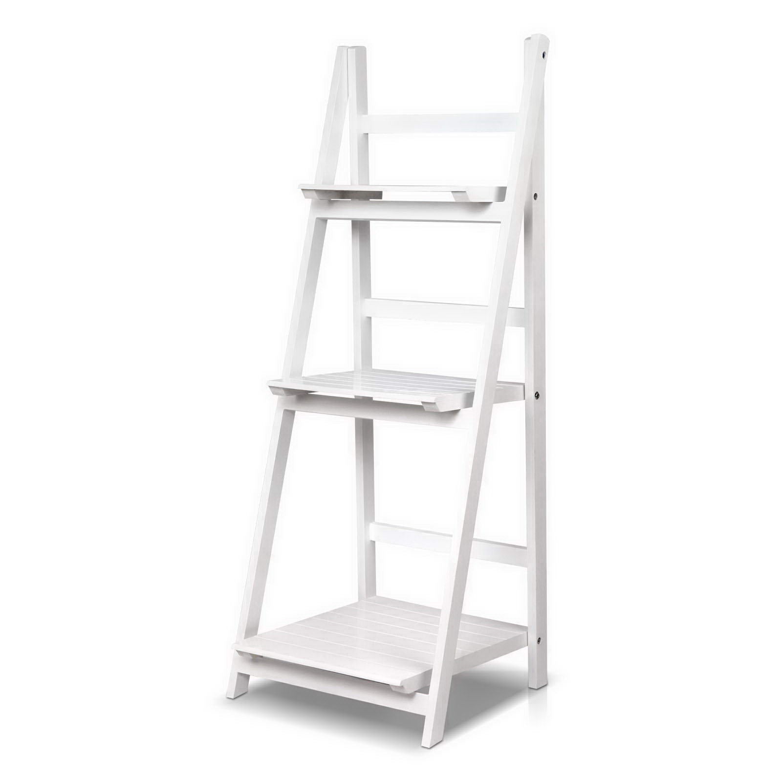 Bookcases & Shelves: Artiss Bookshelf Corner Shelf 3 Tiers - ZANE White