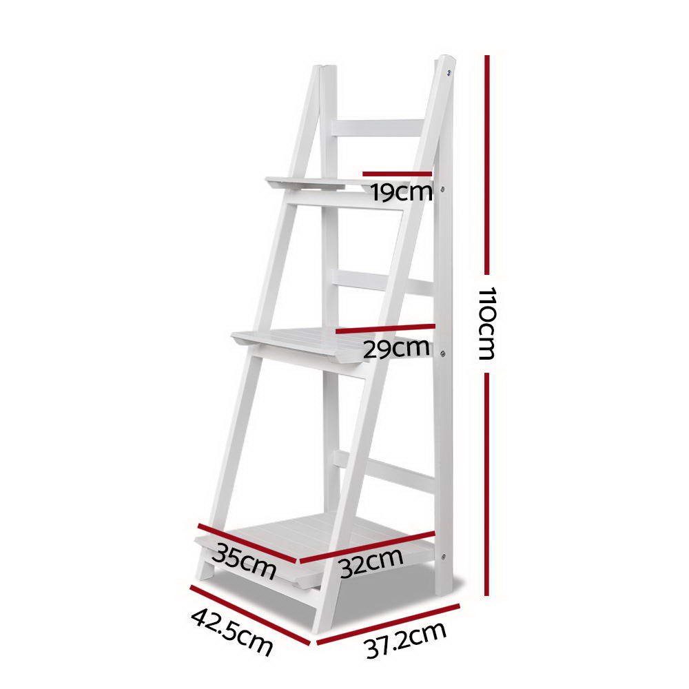 Bookcases & Shelves: Artiss Bookshelf Corner Shelf 3 Tiers - ZANE White