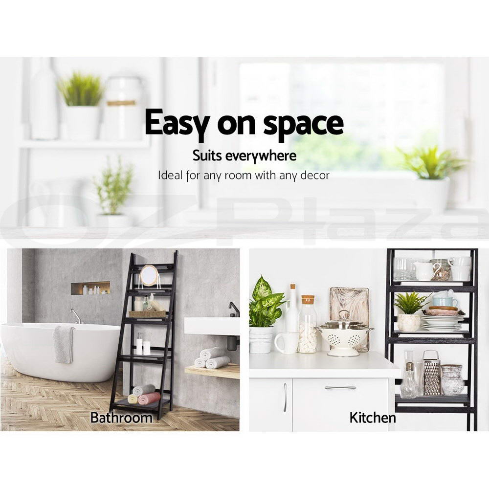 Bookcases & Shelves: Artiss Bookshelf Corner Shelf 5 Tiers - ZANE Coffee