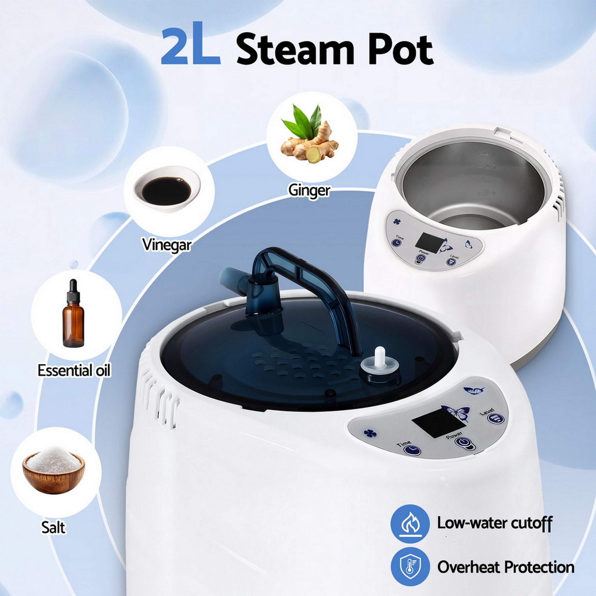 Speciality Appliances: Devanti Portable Steam Sauna Tent 1000W 2L Steamer Pot Personal Home SPA Timer