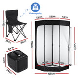Speciality Appliances: Devanti Portable Steam Sauna Tent 1000W 3L Steamer Pot Full Body Home SPA Timer