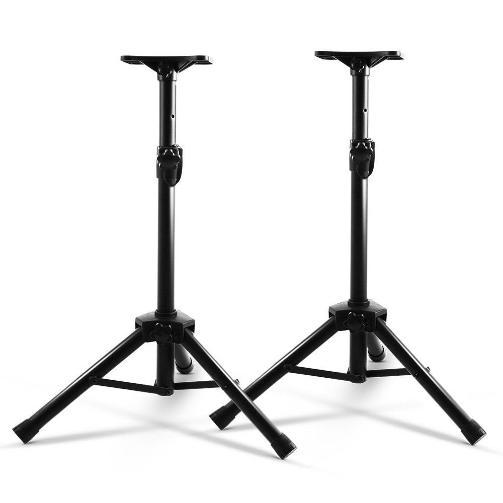Speaker Accessories: Alpha Speaker Stand 65-120cm Adjustable Height Surround Sound Studio Home 2pcs