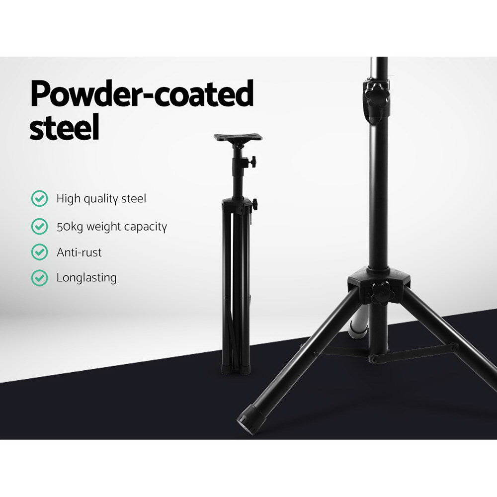Speaker Accessories: Alpha Speaker Stand 65-120cm Adjustable Height Surround Sound Studio Home 2pcs