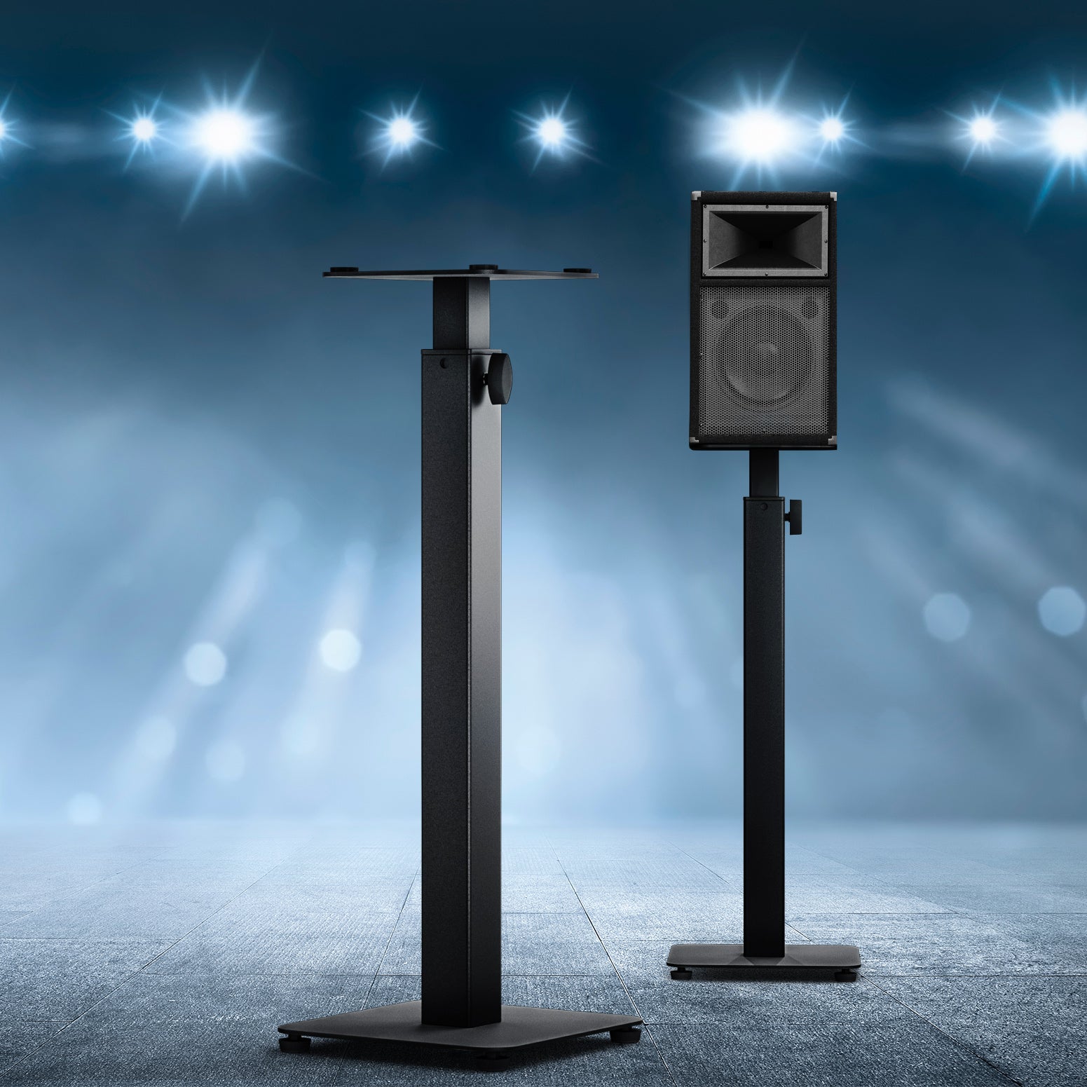 Speaker Accessories: Alpha Speaker Stand 70-117cm Adjustable Height 2pcs