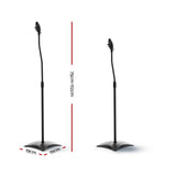 Alpha Speaker Stand 75-112cm Adjustable Height Surround Sound Studio Home 2pcs