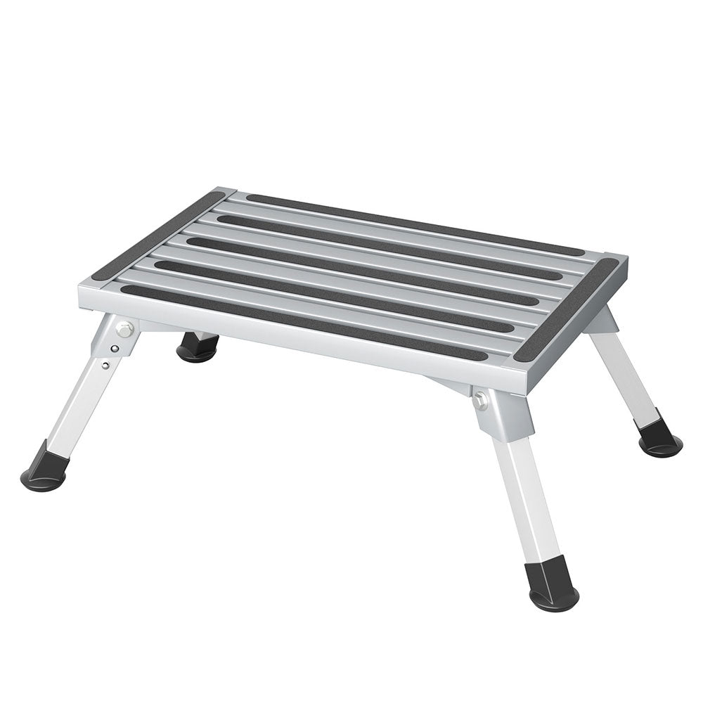 Camp Furniture: Weisshorn Caravan Step Folding Aluminium Step Ladder Stool