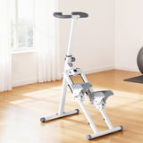 Gym & Training Step: Everfit Step Machine Stair Climber for Home Gym Exercise Foldable LED Display Adjustable Handlebar