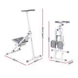 Gym & Training Step: Everfit Step Machine Stair Climber for Home Gym Exercise Foldable LED Display Adjustable Handlebar