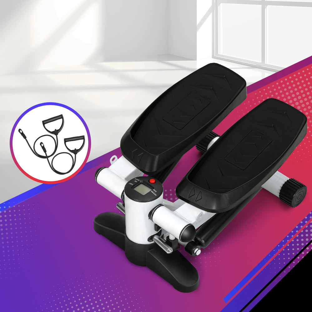 Gym & Training Step: Everfit Mini Stepper Resistance Rope Aerobic Step Trainer Home Workout 150KG