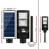 Night Lights & Ambient Lighting: Leier 160 LED Solar Street Light 120W Flood Motion Sensor Remote Outdoor Wall Lamp