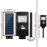 Elegant_Shop-Leier 80 LED Solar Street Light 90W Flood Motion Sensor Remote Outdoor Wall Lamp