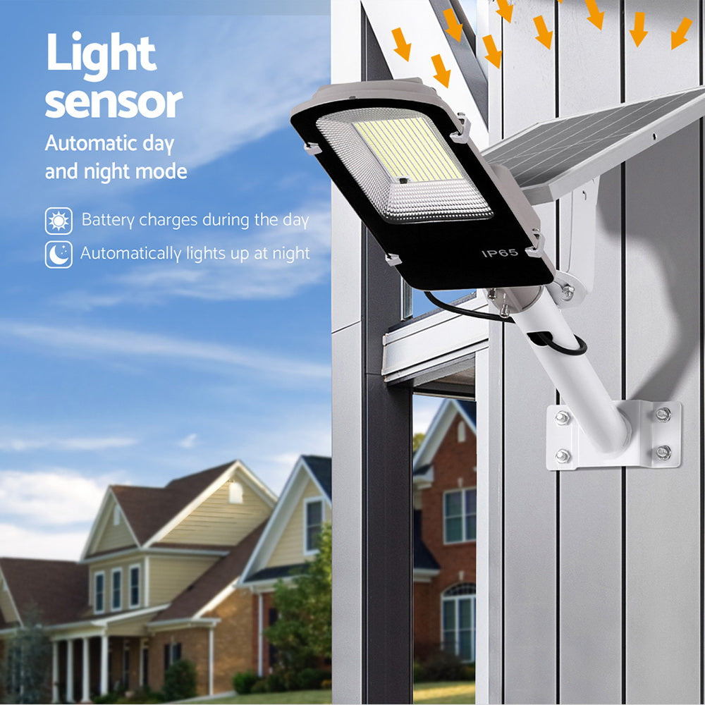 Night Lights & Ambient Lighting: Leier 386 LED Solar Street Light Flood Motion Sensor Remote
