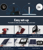 Night Lights & Ambient Lighting: Leier 80 LED Solar Street Light 60W Flood Motion Sensor Remote Outdoor Wall Lamp