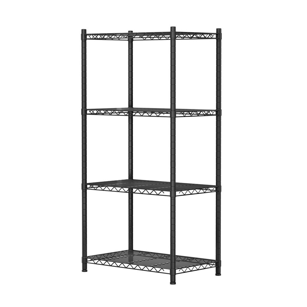 Kitchen & Dining Trolleys: Artiss 4-Tier Shelving Unit Adjustable Garage Storage Shelves Kitchen Rack Steel