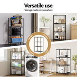 Artiss 4-Tier Shelving Unit Adjustable Garage Storage Shelves Kitchen Rack Steel