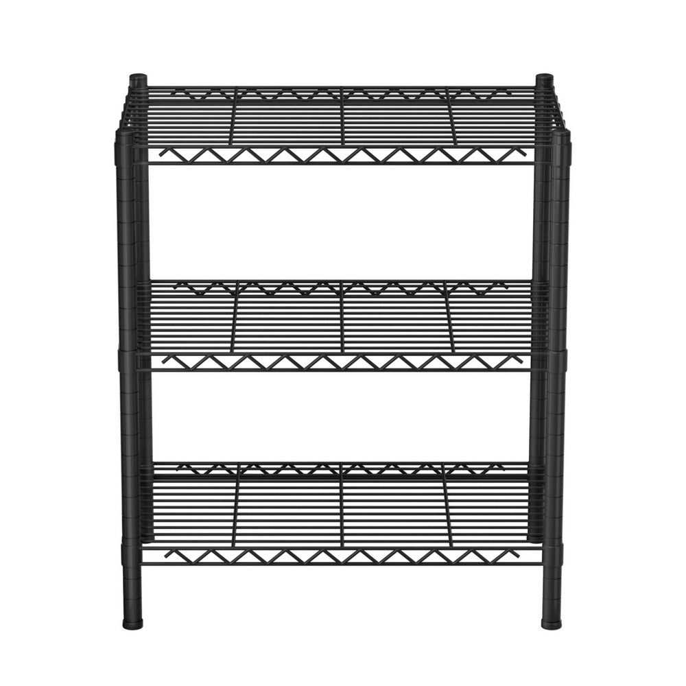 Kitchen & Dining Trolleys: Artiss 3-Tier Shelving Unit Adjustable Garage Storage Shelves Kitchen Rack Steel