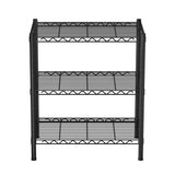 Kitchen & Dining Trolleys: Artiss 3-Tier Shelving Unit Adjustable Garage Storage Shelves Kitchen Rack Steel