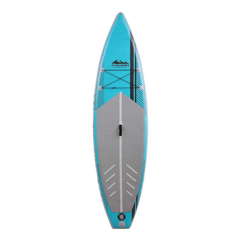 Paddleboards: Weisshorn Stand Up Paddle Board 10.5ft Inflatable SUP Surfboard Paddleboard Kayak Surf Green