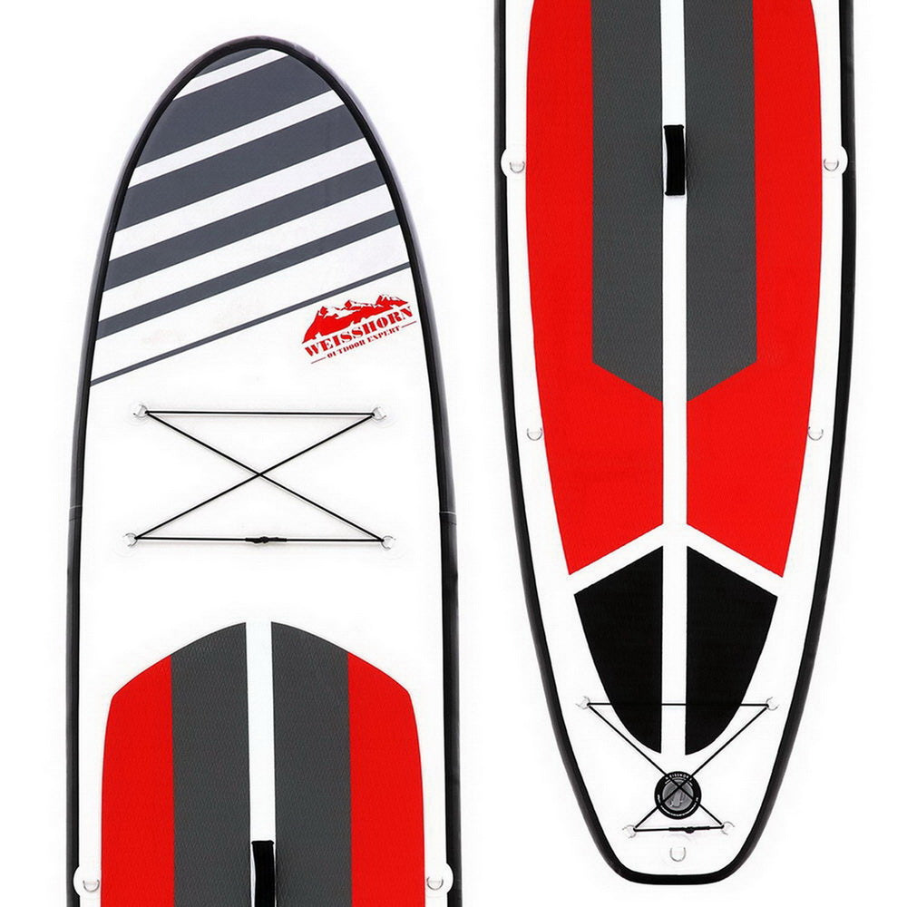 Paddleboards: Weisshorn Stand Up Paddle Board 11ft Inflatable SUP Surfboard Paddleboard Kayak Surf Black