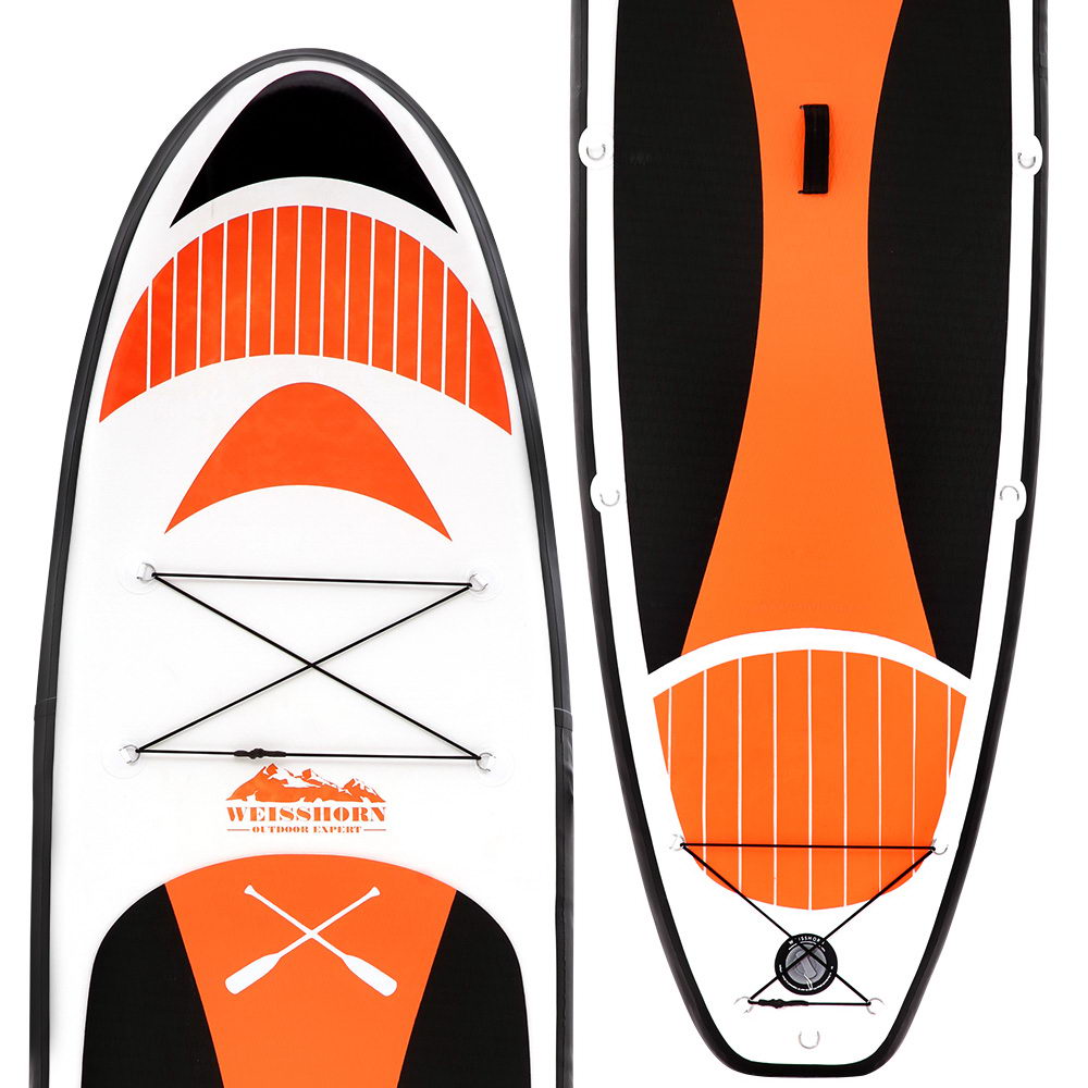 Paddleboards: Weisshorn Stand Up Paddle Board 11ft Inflatable SUP Surfboard Paddleboard Kayak Surf Red