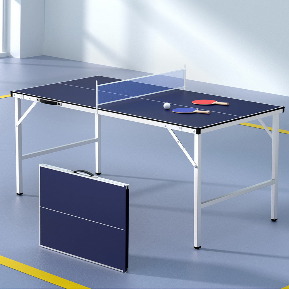Table Tennis: Everfit Table Tennis Ping Pong Table Portable Foldable Family Game Home Indoor