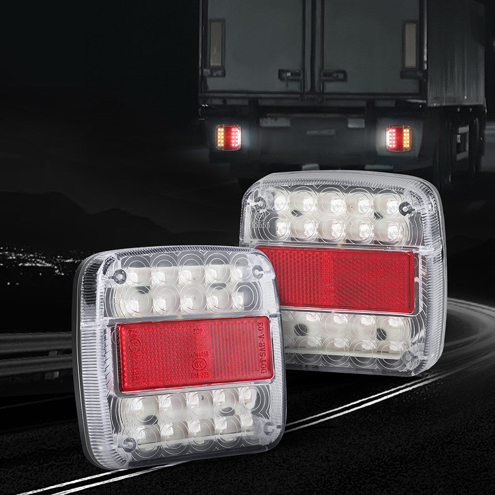 Automotive Lights: Giantz Pair 26 LED Tail Lights Stop Reverse Indicator 12V Ute Trailer Truck