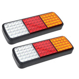 Boating Accessories: Giantz Pair 75 LED Tail Lights Stop Reverse Indicator 12V Ute Trailer Caravan Truck Boat