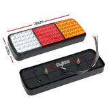 Boating Accessories: Giantz Pair 75 LED Tail Lights Stop Reverse Indicator 12V Ute Trailer Caravan Truck Boat