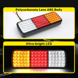 Boating Accessories: Giantz Pair 75 LED Tail Lights Stop Reverse Indicator 12V Ute Trailer Caravan Truck Boat