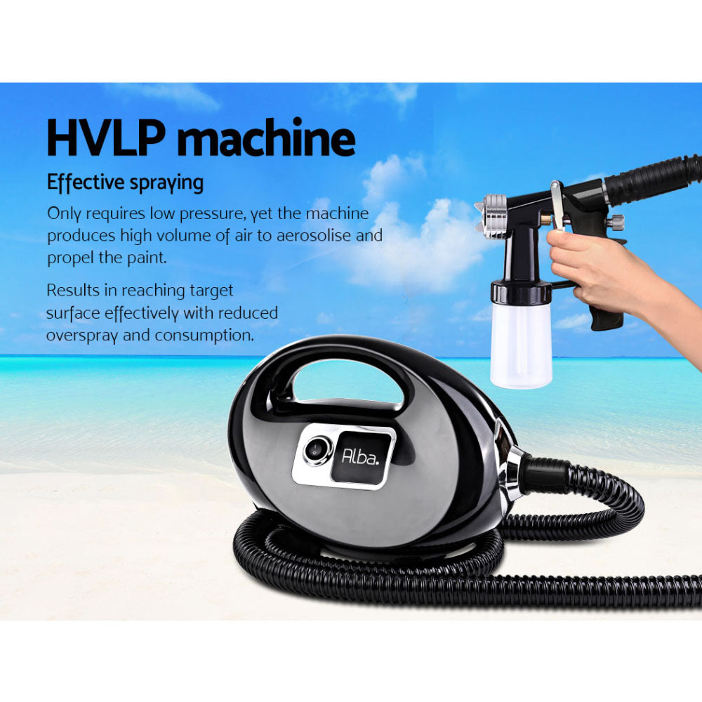 Spray Tanning Equipment: Professional Spray Tan Machine Sunless Tanning Gun Kit HVLP System Black