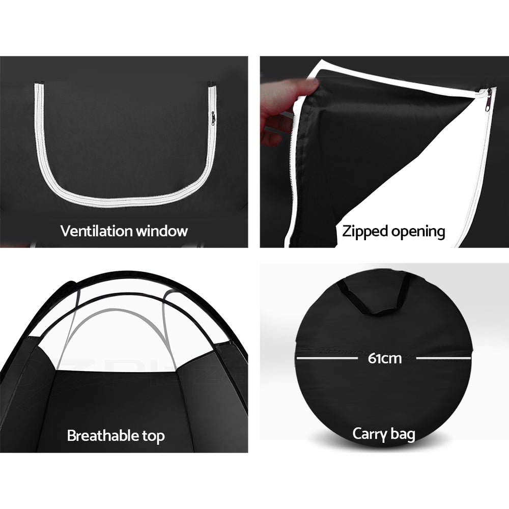 Spray Tanning Equipment: Portable Pop Up Tanning Tent - Black