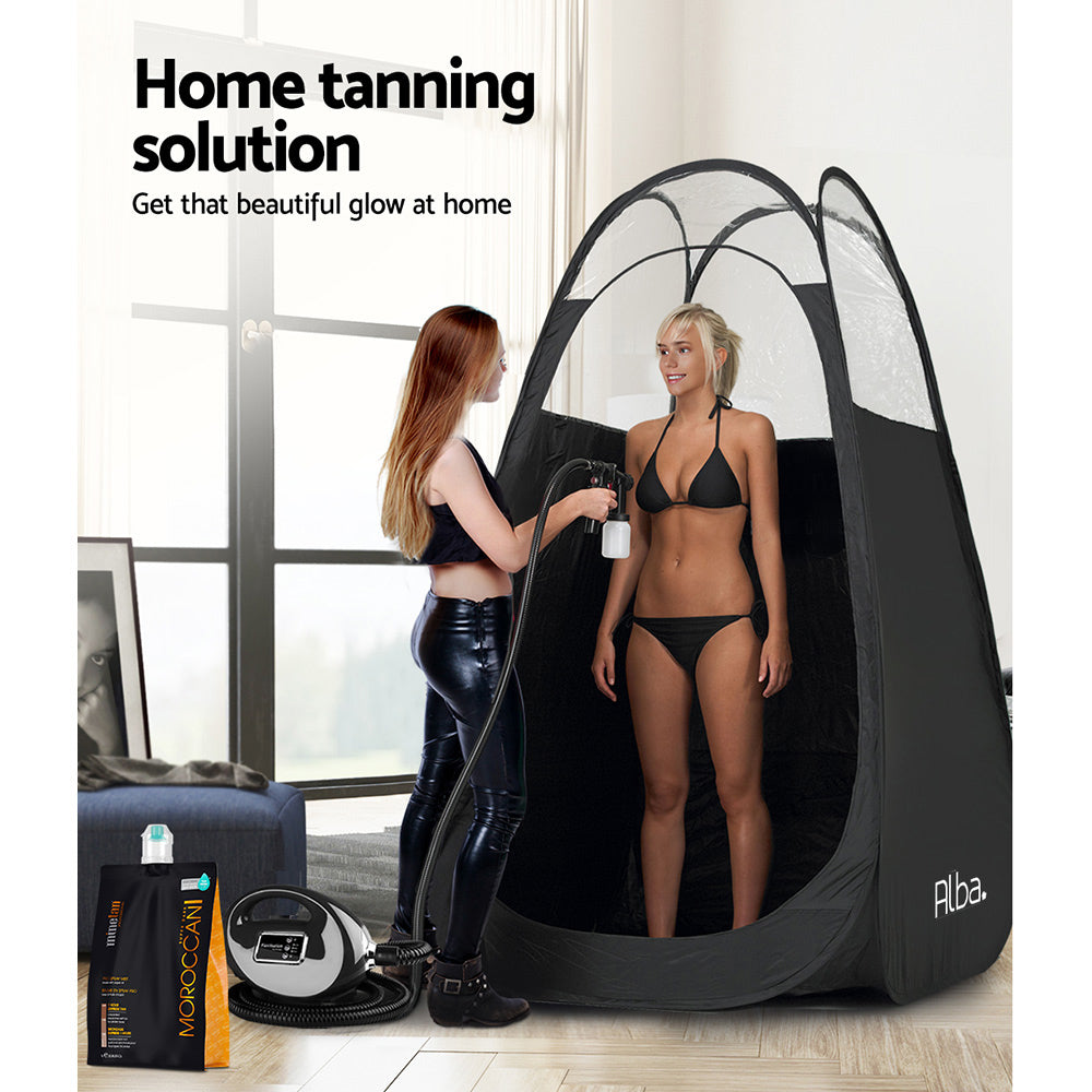Spray Tanning Equipment: Portable Pop Up Tanning Tent - Black