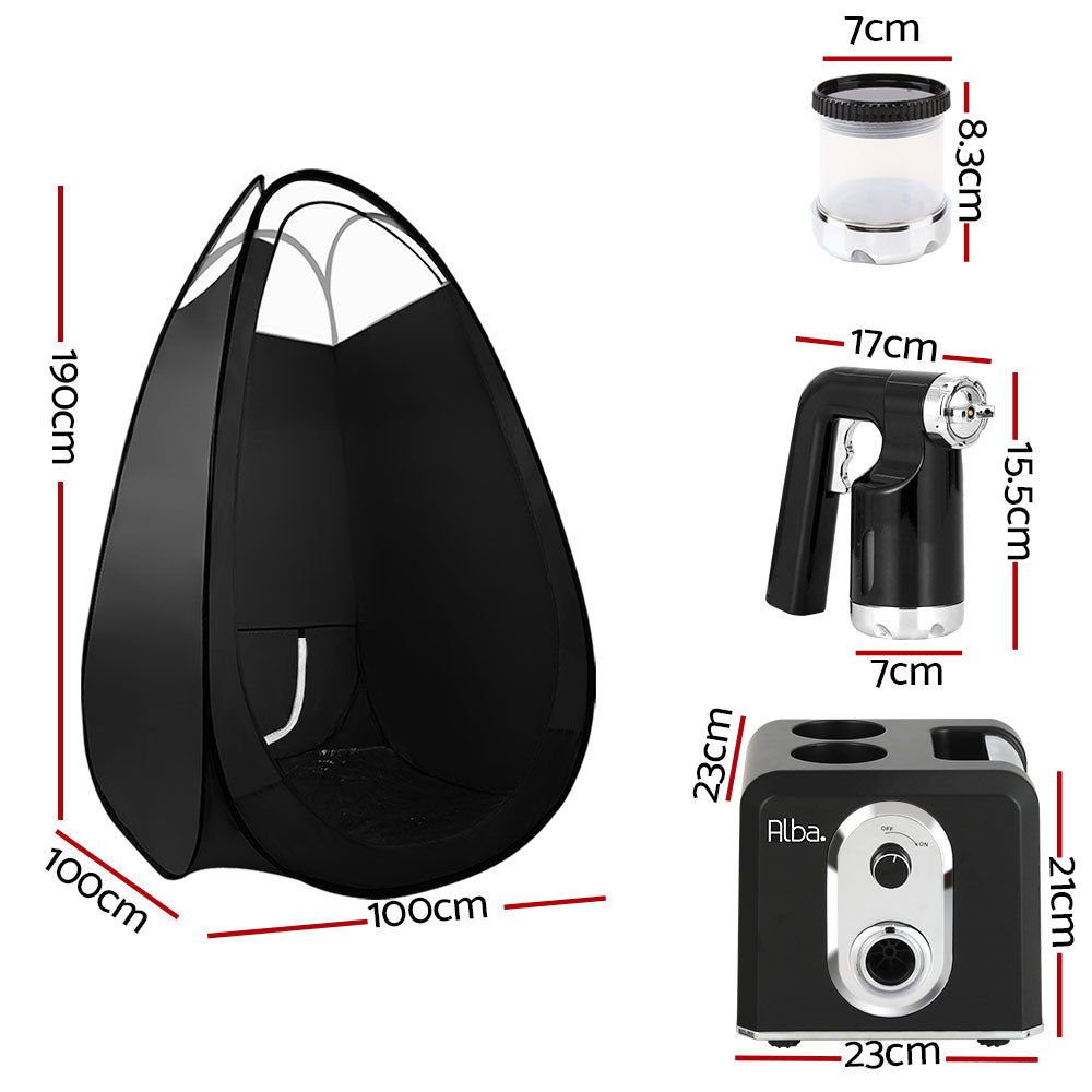 Spray Tanning Equipment: Alba. Spray Tan Machine Tent Sunless Spray Gun HVLP System Professional