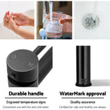 Tap & Sink Accessories: Cefito Bathroom Basin Mixer Tap Round Tall Faucet Vanity Laundry Black