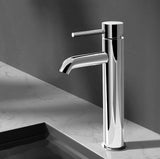 Tap & Sink Accessories: Cefito Bathroom Basin Mixer Tap Round Tall Faucet Vanity Laundry Chrome