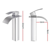 Shower Accessories: Cefito Bathroom Basin Mixer Tap Thin Tall Faucet Vanity Laundry Silver