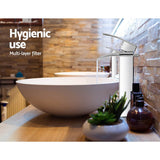Shower Accessories: Cefito Bathroom Basin Mixer Tap Thin Tall Faucet Vanity Laundry Silver