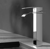 Shower Accessories: Cefito Bathroom Basin Mixer Tap Thin Tall Faucet Vanity Laundry Silver