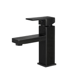 Tap & Sink Accessories: Cefito Bathroom Basin Mixer Tap Square Faucet Vanity Laundry Black