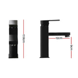 Tap & Sink Accessories: Cefito Bathroom Basin Mixer Tap Square Faucet Vanity Laundry Black