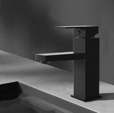 Tap & Sink Accessories: Cefito Bathroom Basin Mixer Tap Square Faucet Vanity Laundry Black