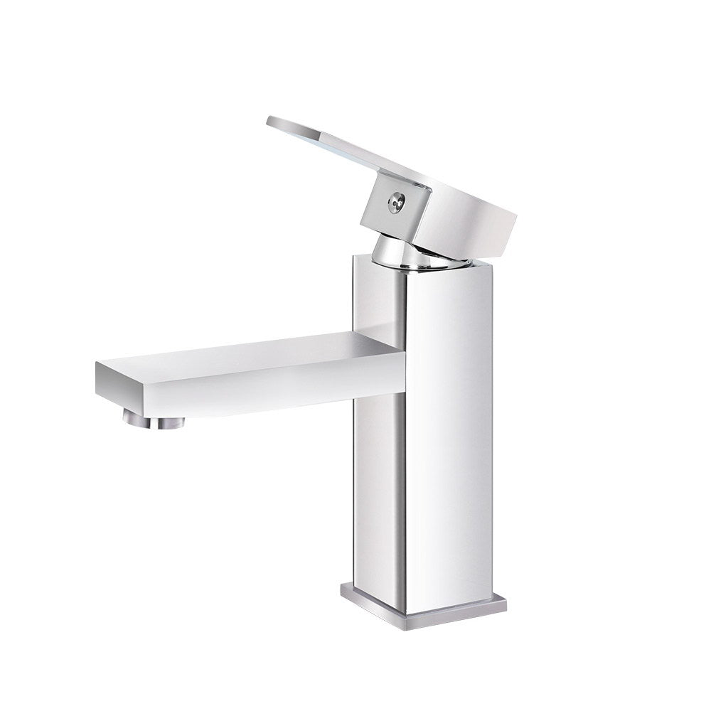 Tap & Sink Accessories: Cefito Bathroom Basin Mixer Tap Square Faucet Vanity Laundry Chrome
