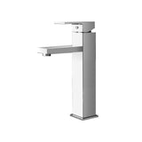 Tap & Sink Accessories: Cefito Bathroom Basin Mixer Tap Square Tall Faucet Vanity Laundry Chrome